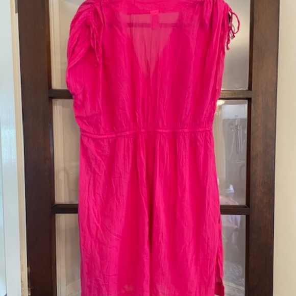 Lauren Ralph Lauren Magenta Beach Cover Up, Size Large - Picture 7 of 7